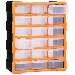 Acheter vidaXL Organisateur multi-tiroirs avec 18 tiroirs centraux 38x16x47 cm