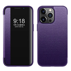 Coque en TPU + PU anti-rayures violet pour votre iPhone 13 Pro 6.1 pouces