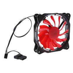 120mm cas ventilateur solaire éclipse hydraulique roulement silencieux refroidissement ventilateurs conduit rouge pas cher