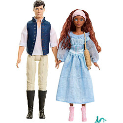 Mattel Disney La Petite Sirène Poupées Ariel et Prince Éric avec Accessoires Multicolore