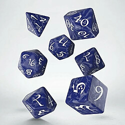 Avis Q-Workshop classic RPg cobalt & White Dice Set Bleu, Large (18mm - 25mm)