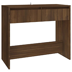 vidaXL Table console chêne marron 89x41x76,5 cm bois d'ingénierie