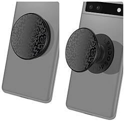 Popsockets PopGrip Spot Gloss Lace Poignée Maintien Support Fixation adhésive Noir pas cher