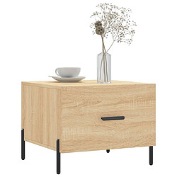 Avis Maison Chic Table basse,Table Console Table d'appoint, Table pour salon Chêne sonoma 50x50x40 cm Bois d'ingénierie -MN10174