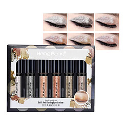 Acheter 6 Pcs / Ensemble Shinning Fard À Paupières Liquide Maquillage Glitter Glow Ombre À Paupières Shimmer A