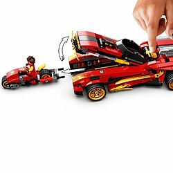 Avis LEGO NINJAGO 71737 Le chargeur Ninja X-1, jeu automobile ninja incluant une moto et une figurine de Cole Golden