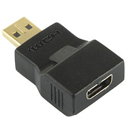 Avis Wewoo Adaptateur or et noir Micro HDMI mâle plaqué à micro femelle HDMI