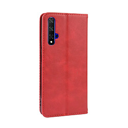 Avis Wewoo Housse Coque Étui en cuir à boucle magnétique avec rétro pour Crazy Horse Texture horizontale HUAWEI Honor 20avec porte-carte et fentes carte et cadre photo Rouge