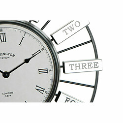 Avis Horloge Murale DKD Home Decor 40 x 6,4 x 40 cm Verre Argenté Doré Fer (2 Unités)