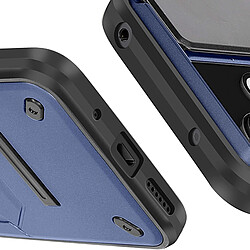 Avizar Coque pour Xiaomi Redmi 13 Bague Support Cache Caméra Coulissant Bleu Nuit pas cher