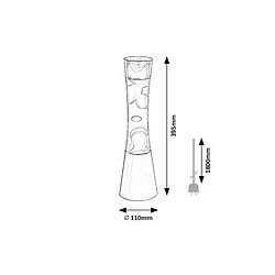 Avis Lampe Minka Rabalux Gy6.35 20W, 39.5 cm arc-en-ciel - lampe à lave décorative