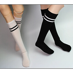 Acheter Paire De Chaussettes En Coton Rayé Pour Poupées Blythe BJD Accessoires Oncle Doll Noir