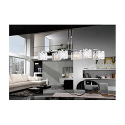 Avis Luminaire Center Plafonnier Tokio Chrome poli, blanc brillant