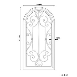 Avis Beliani Miroir CAMPEL 97 cm Noir