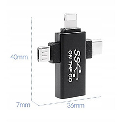 GUPBOO Adaptateur 3 en 1 OTG USB 3.0,JL2692