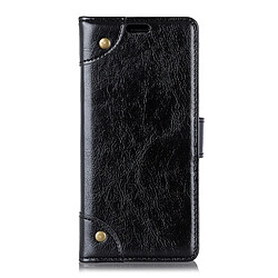 Wewoo étuis en cuir Coque Housse Etui à rabat horizontal avec boucle de cuivre pour Samsung Galaxy S10 Plus, support et emplacements cartes porte-monnaie (Noir)