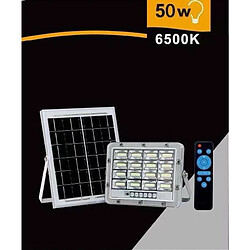 Tradex SOLAIRE LED 50 W LUMIÈRE FROIDE TÉLÉCOMMANDE INDICATEUR DE CHARGE TK08-50W pas cher