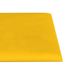 Acheter vidaXL - Panneaux muraux - Jaune 60x15 cm