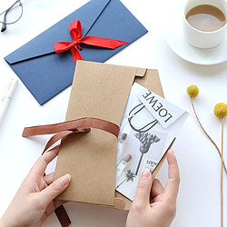 Avis Wewoo 20 PCS Vintage Kraft Papier Enveloppe Multifonction DIY Ruban Carte Postale Petite Rose