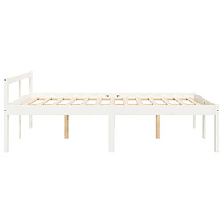 Acheter vidaXL Lit pour personne âgée sans matelas 140x200 cm bois pin massif