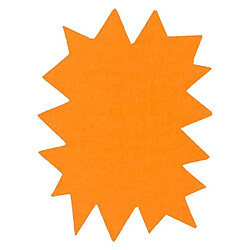 Avis Etiquettes carton forme éclatée jaune/orange 160 x 120 mm Apli - Boîte de 50