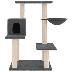 Avis Arbre à chat avec griffoirs,niche pour chat en sisal gris foncé 82,5 cm -MN93427