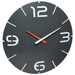 Horloge murale TFA Contour 60.3536.10 35 cm x 3.5 cm anthracite radiopiloté(e) 1 pc(s)