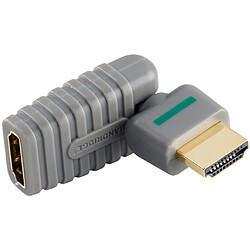 Alpexe Adaptateur HDMI High Speed avec Ethernet Rotatif Connecteur HDMI - HDMI femelle Gris