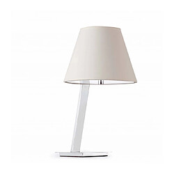 faro Lampe de table blanche Moma 1 ampoule Coloris : blanc Matèriau : Acier Hauteur en Cm : 44 Largeur en Cm : 30 Longueur en Cm : 23 Diamètre en Cm : 23 Nombre d'ampoules : 1 Type d'ampoules : E27 Puiss