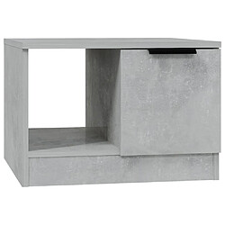 Maison Chic Table basse,Table Console Table d'appoint, Table pour salon Gris béton 50x50x36 cm Bois d'ingénierie -MN38072