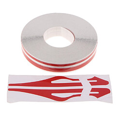 Broches Stripe Tape Vinyl Decal Autocollants De Voiture Steamline Double Line Rouge