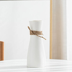 Avis Vase à Fleurs Simple Avec Corde Décor à La Maison Vases Floraux Pièce Maîtresse De Bureau Blanc