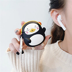 GUPBOO Airpods Coque Housse Étui Protecteur Compatible pour AirPods 3-dessin animé mignon de pingouin de musique