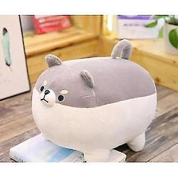 Universal (40 cm gris) mignon Fat Zhiyi Inu et Kolki chien peluche, doux animal dessin animé oreiller poupée cadeau