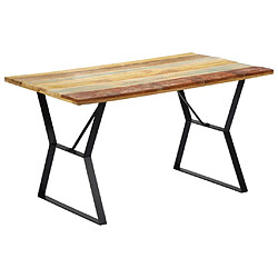 Maison Chic Table de salle à manger,Table à dîner 140x80x76cm Bois de récupération massif -GKD95607