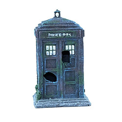 Universal Résine Home Aquarium Decoration Police Box Aquarium Decoration Poisson Tank Aquarium Decoration |