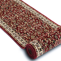 RUGSX Tapis de couloir HEAT-SET ROYAL ADR 1745 bordeaux 100 cm 100x370 cm