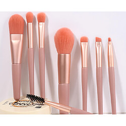 G61 8 pcs maquillage pinceau silhouette ombre pommeau de brosse fibre fond de fibre brosse boîte de beauté boîte de voyage maquillage brosse mélangée brosses ensemble