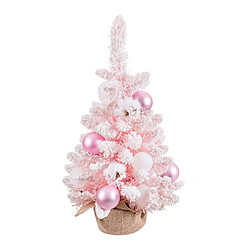 BigBuy Home Sapin de Noël Rose PVC 25 x 25 x 60 cm