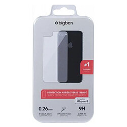 BigBen Connected Protection arrière pour Apple iPhone 8 en verre trempé 2.5D Anti-rayures Transparent