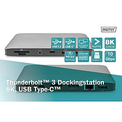 Acheter DIGITUS Dockingstation Thunderbolt3 7 Port, 4K/60Hz, 8K/30Hz