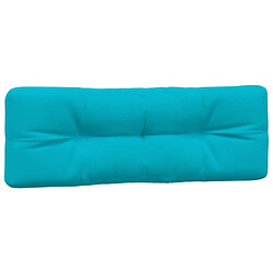 Avis vidaXL Coussins de palette lot de 5 turquoise tissu