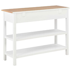 Acheter Maison Chic Commode Buffet - Meuble de rangement Blanc 110x35x80 cm MDF -GKD60823