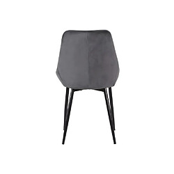 Acheter Vente-Unique Ensemble table ALBINA + 4 chaises MASURIE - Anthracite