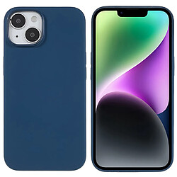 Coque en silicone antichoc, antichute, mince pour votre iPhone 14 Plus - bleu