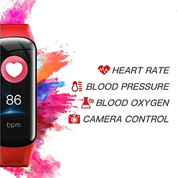 Acheter Wewoo Bracelet connecté Smartwatch 0,96 pouces couleur intelligent IPS avec écran IP67 Étanche, Rappel d'appel de soutien / Surveillance la fréquence cardiaque / pression artérielle / du sommeil / sédentarité / Télécommande (Rouge)