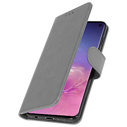 Avizar Housse Samsung Galaxy S10 Étui Portefeuille Support Stand gris