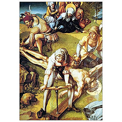 ArtPlaza Albrecht Durer Seven Mary's Pain-Nailing on The Cross Panneau Décoratif Bois, Multicolore, 70 x 1,8 x 100 cm