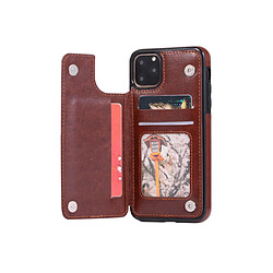 F03 Cuir Tout compris Crazy Horness Motif Sticker Case Case en cuir Multi-Slot Case Compatible avec iPhone 12 Pro Max