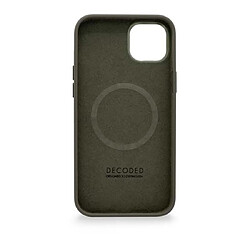 Decoded Coque pour iPhone 14 Plus MagSafe en Silicone Antimicrobienne Vert foncé